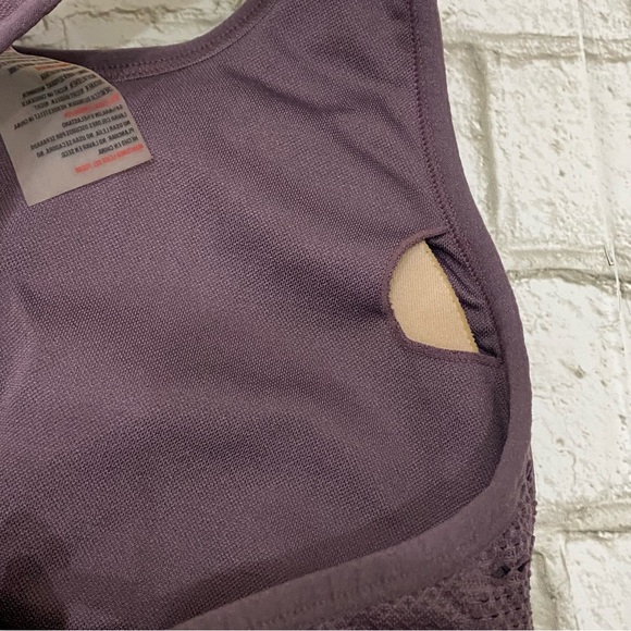 GYMSHARK Purple Wash Energy Seamless Crop Top Size Small - Picture 8 of 12